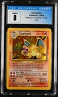 Charizard Base Set Unlimited 4 /102 CGC 8 Holo Rare 1999 Pokémon TCG