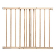 Evenflo Walk-Thru Top of Stair Baby Gate Tan Natural Wood Baby Safety Extra Tall