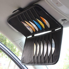 Car CD Holder Storage Case, Car Truck SUV Visor Organizer with Free Napkins, Per