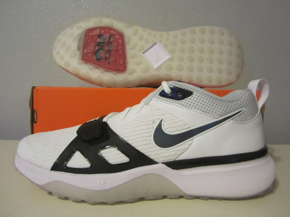 Nike Air Zoom Diamond Elite Turf White Iridescent - Black Outlined