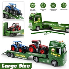 Anhänger Spielzeug mit Traktor, Abschleppwagen Spielzeug mit Licht und Sound LKW