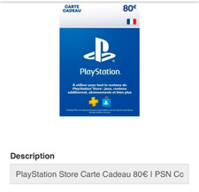 Image of EU psn gift card digital 80€