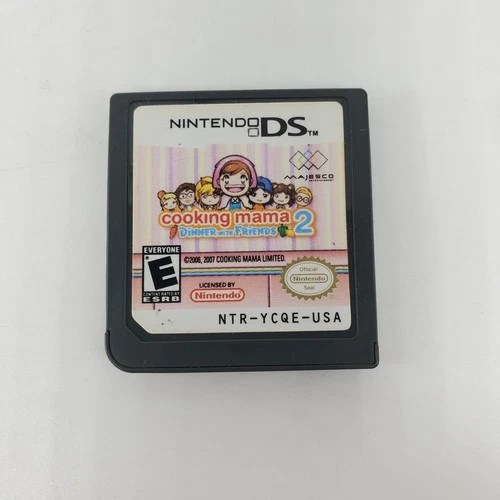 Cooking Mama 2: Dinner With Friends Nintendo DS Authentic Tested Working Cart