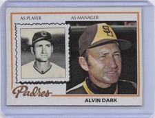 1978 Topps Alvin Dark #467 San Diego Padres