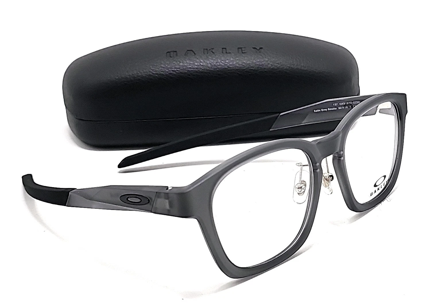 Oakley Shackle OX8197D 0250 Satin Grey Smoke Square Eyeglass Frames 50 18 137