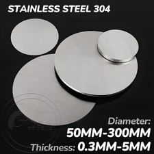 STAINLESS STEEL Blank Round DISCS 304 Grade Sheet Metal Precision Laser Cut