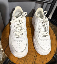 Nike Air Force 1 Low Mens White Lace-Up Low T...