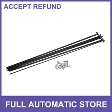 14G J Bend 293mm x 2mm Bike Bicycle Spokes with Nipples Steel Black Universal