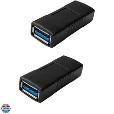 USB 3.0 Female to Female Extension Connector Adapter 2 Pack