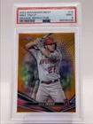 MIKE TROUT 2022 BOWMAN'S BEST ORANGE REFRACTOR ANGELS /25 PSA 9 Q4081