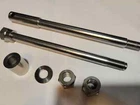 Norton Commando 850 stainless steel wheel spindles set Front & Rear.