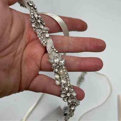 Blossom Veil & Accesories New rhinestone headband belt sash  display picture 3