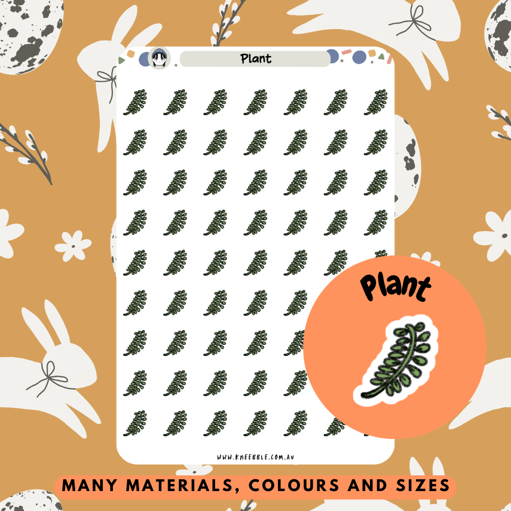 Plant Leaf Planner Stickers
