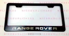 Laser Engraved Etched Range Rover Stainless Steel License Plate Frame