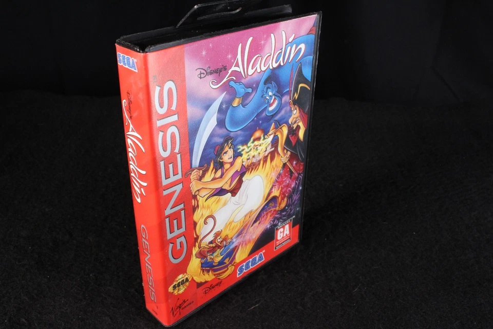 Sega Genesis Disney's Aladdin CIB with manual and box vintage video game 1993 - Image 3 of 4