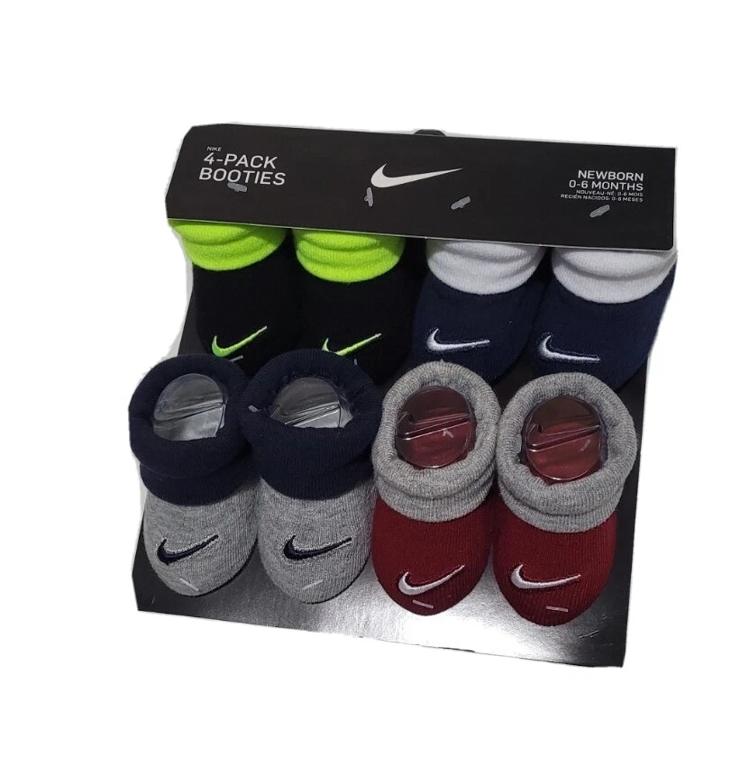 NIKE Baby Booties Gift Set 4 pack Newborn 0 6 months Unisex NWT eBay