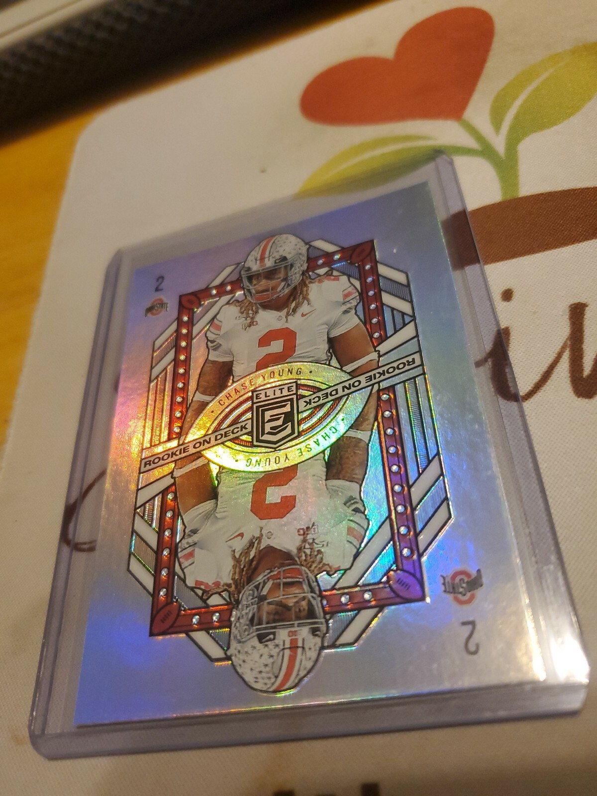 2020 ELITE CHASE YOUNG ROOKIE ON DECK FOIL INSERT REDSKINS SWEEEET