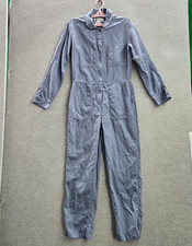 Outerknown Women Jumpsuit Small Blue Station Organic Cotton Linen Relaxed Fit