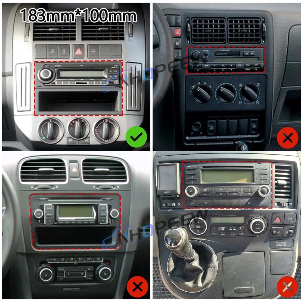 DAB+ Android Autoradio Carplay Für VW Polo 9N Golf 4 Passat B5 GPS Navi +Kamera - Bild 2 von 4