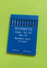  NOS 24:07-  75-SCHMETZ- SEWING MACHINE NEEDLES PK. 10 FREE SHIPPING 
