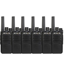 6 Retevis RT68 FRS Walkie Talkies 1200mAh 16CH Two Way Radios Warhouse/School