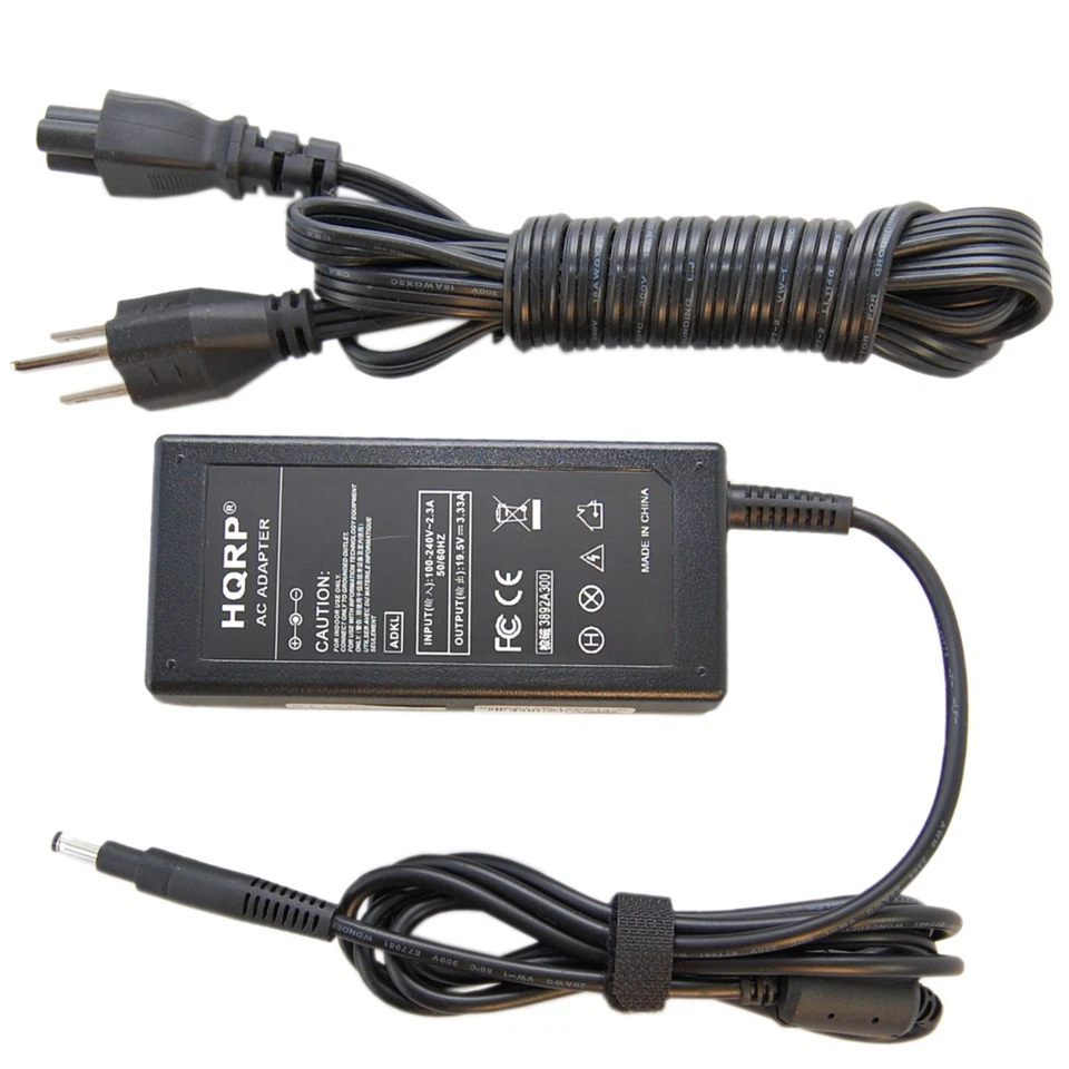 Cargador adaptador de CA de 65 W para HP Pavilion Sleekbook 14-b109wm 15-b119wm 15-b142dx Foto 2 de 4