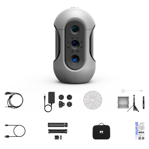 Scanner 3DMakerpro Mole 3D luxe 10FPS vitesse de numérisation lentilles anti-agitation T0O6 - Photo 12/12