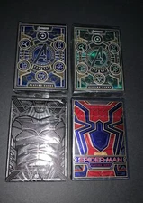 Theory 11 Playing Card Lot(4)- Brand New! Includes: Batman, Spider-man, Avengers