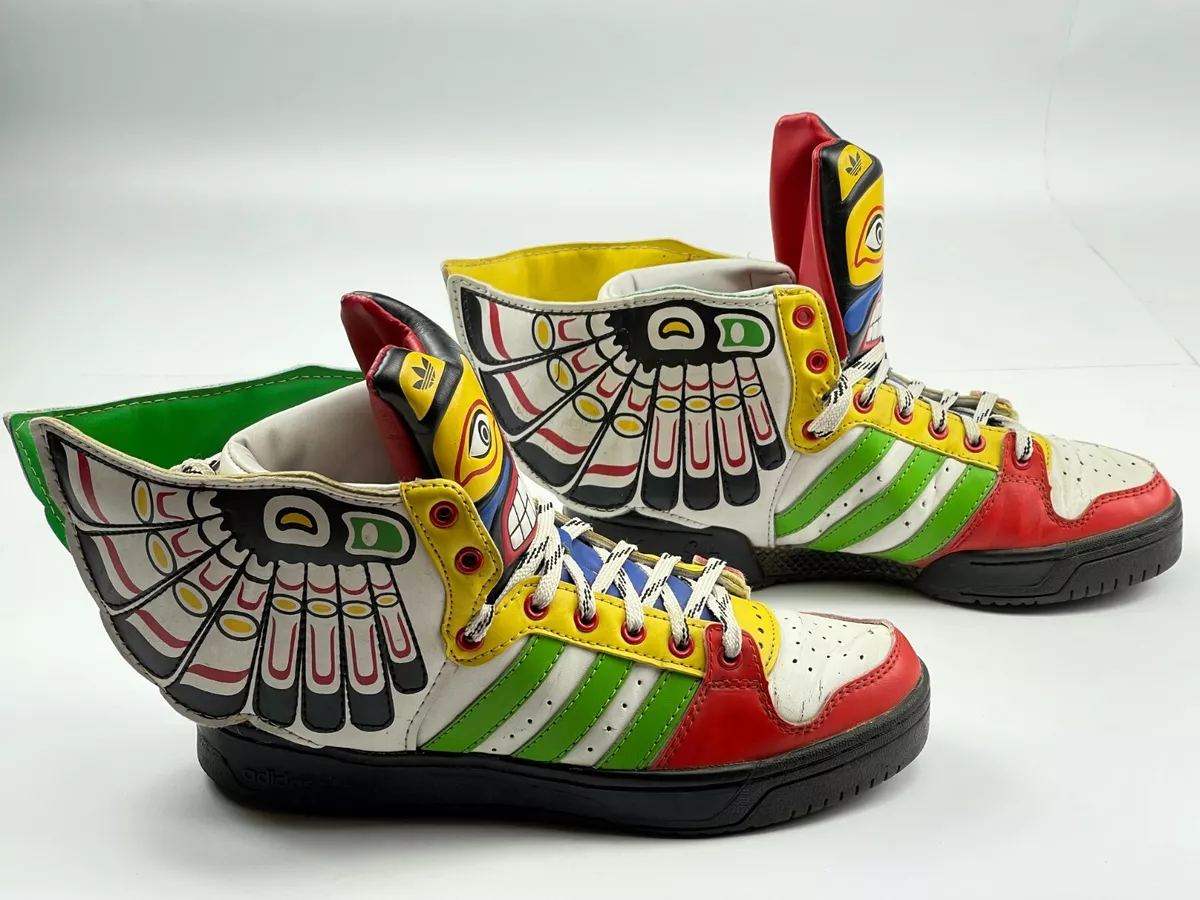 Adidas Originals Jeremy Scott Sneakers Eagle Wings 2.0 Totem Shoes Obyo  size 7,5