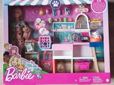 Barbie Tierhandlung mit Tieren Zubehör Puppen Puppe Schaufensterpuppe