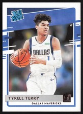 2020-21 Donruss Tyrell Terry #216 Rookie RC Dallas Mavericks