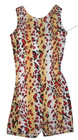 Alpha Factor Biketard Unitard Bodysuit Animal Print Bike Leg New Girl S 4 5 — photo 1