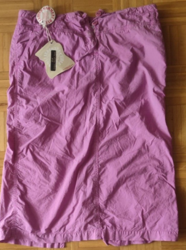 Jupe fermée femme 44 jupe en coton orchidée violet fabriquée en Italie neuf avec étiquettes - Photo 1 sur 7