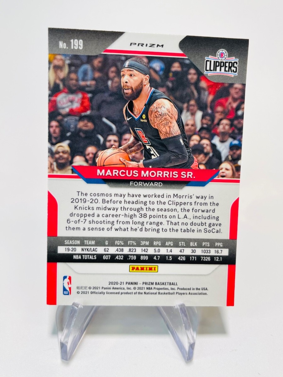 MARCUS MORRIS SR. 2020-21 Panini Prizm ORANGE ICE Clippers