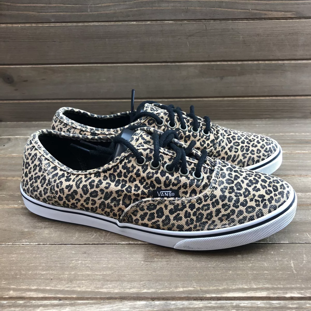 Vans leopard cheap print lo pro