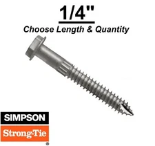 Simpson SDS Screws Heavy Duty Connector Screw (Choose Size & Quantity)