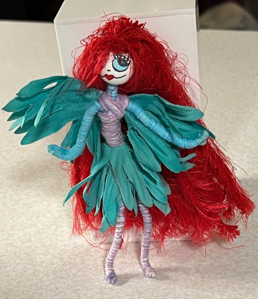 OOAK Posable Flower Fairy Doll Handmade Bendy Body