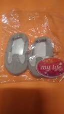 My Life As 18" Doll Canvas Shoes Light Gray Slip On-Elastic WM 2018 RARE 5