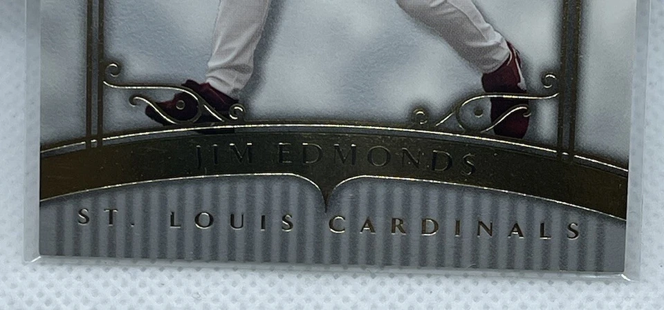 2003 Donruss Timeless Treasures Jim Edmonds #40/#'d 515/900 - Image 3 of 4