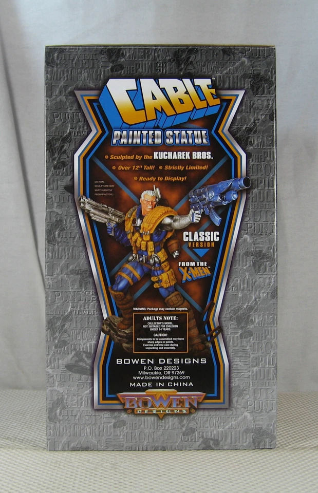 Cable Estatua Clásica 582/700 Bowen Designs X-Force Deadpool TOTALMENTE NUEVA Foto 3 de 4