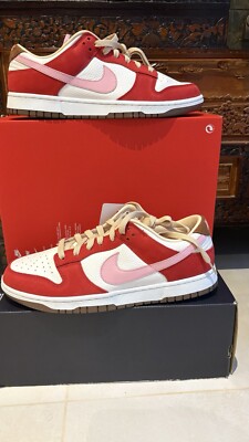 Nike Dunk Low PRM Bacon Pink Rot  Braun Herren Unisex Sneaker  Gr 42.5  Neu