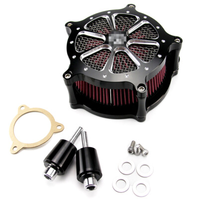 HDBUBALUS Motorrad Luftfilter Kit CNC – Für Harley Touring, Softail, Dyna (2008-2017)