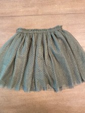 girls size 5 tulle mesh skirt forest green crazy 8 excellent condition