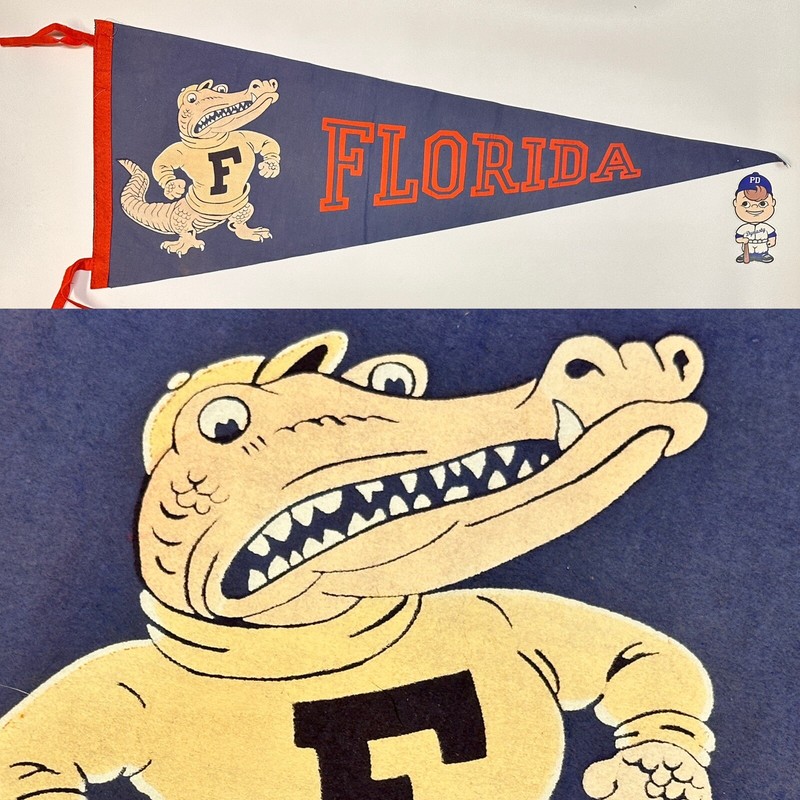 Vintage Florida Gator University Pennant 11.5x29.5 Gainesville Football