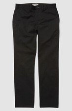 49 Billabong Boys Black Carter Straight Stretch Chino Kids Pants Size 22