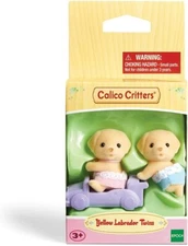 CALICO CRITTERS YELLOW LABRADOR TWINS CC2019 CAR BOY GIRL PINK BLUE BABY CLOTHES