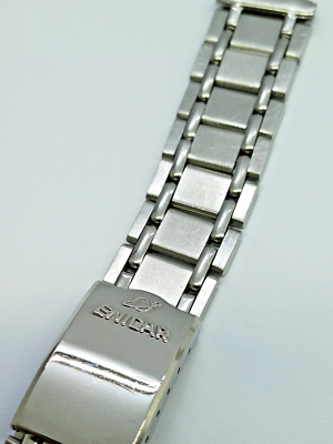 切手42 VINTAGE ENICAR BAND STRAP BRACELET WATCH STANLESS STEEL SWISS 18MM