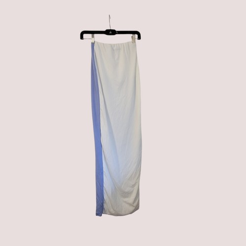 Pretty Little Thing Sz 4 Color block Thigh High Split Maxi Skirt - Picture 4 of 6
