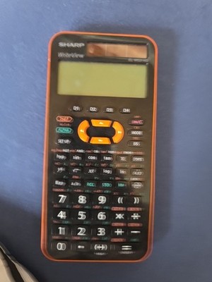 Sharp EL-W531XG Wissenschaftlicher Taschenrechner Schwarz/Orange Display