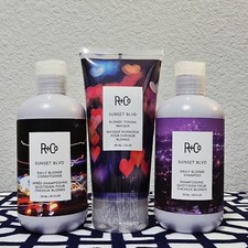 R Co Sunset Blvd Blonde Shampoo Conditioner  Toning Masque Set